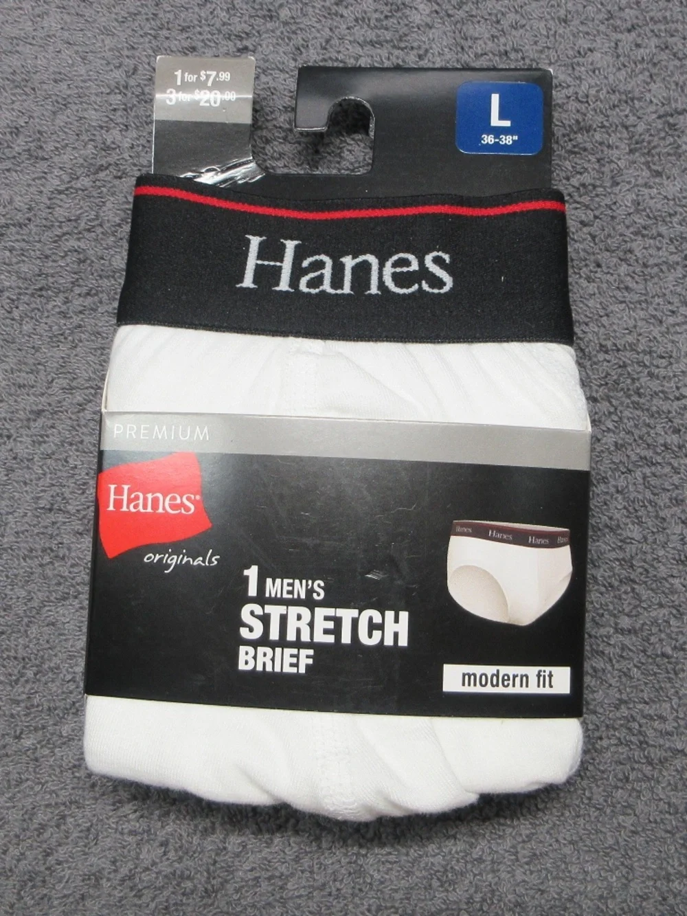 Men's Hanes Originals modern fit stretch brief - low rise, no fly